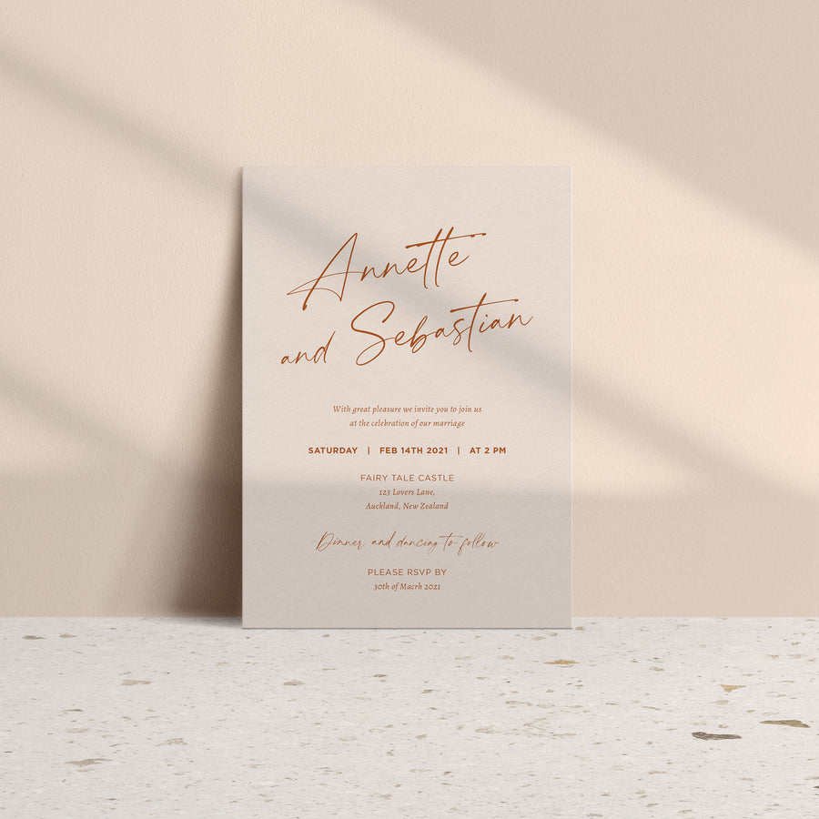 DIGITAL ANNETTE INVITATION