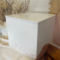 WITH LOVE WHITE ACRYLIC WISHING WELL