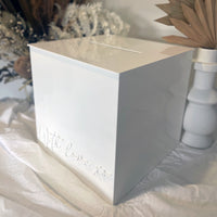 WITH LOVE WHITE ACRYLIC WISHING WELL