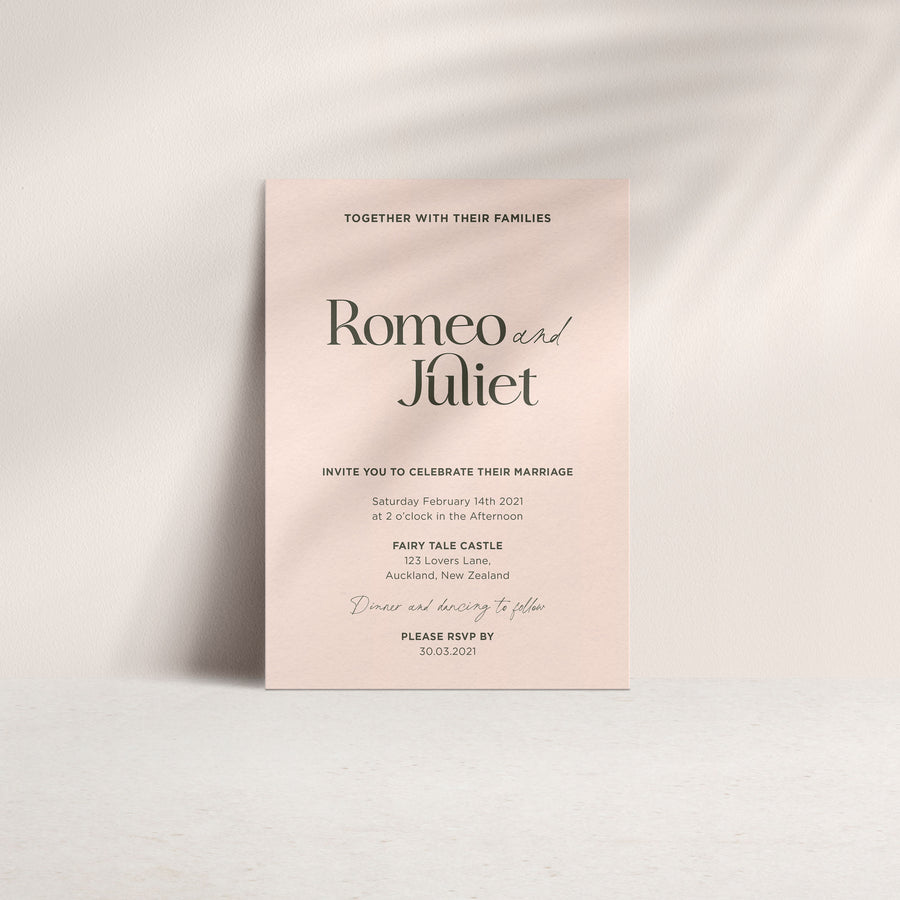 JULIET INVITATION