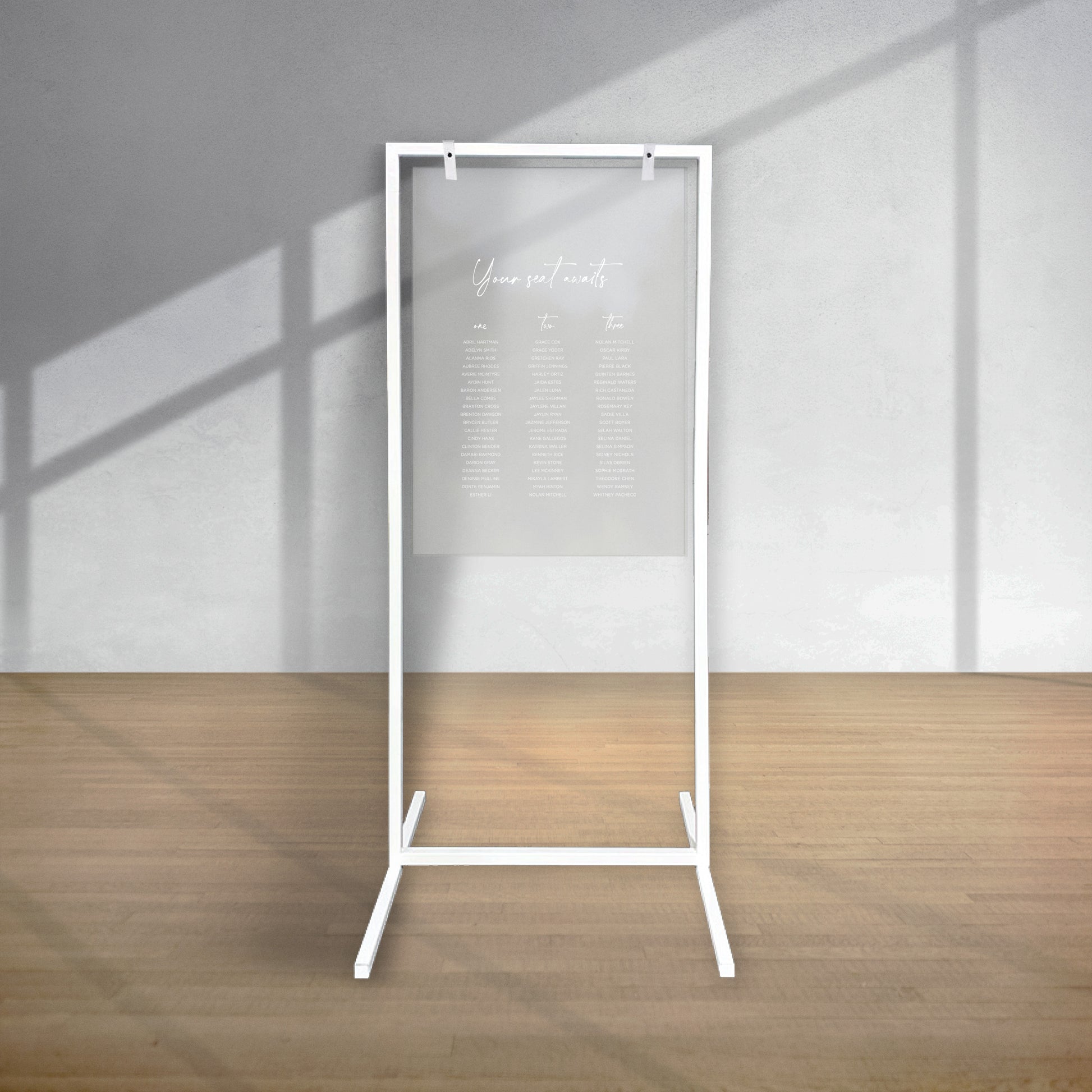 White Easels For Hire  Boutique Party Hire & Nationwide